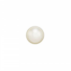 PRESTIGE Crystal, #5818 Round Half-Drilled Pearl Bead 6mm, Cream (1 Piece)