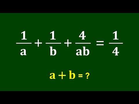 A Nice Algebra Problem | Math Olympiad a+b=?