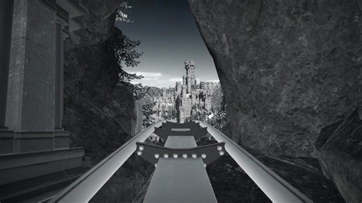 異世界を走る幻想的なジェットコースター! #ジェットコースター #Xmas #アトラクション