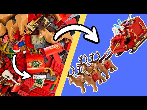 I've build the magic sleigh of Santa Claus with LEGO set 40499 for Christmas