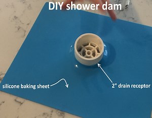 Flood testing tiled showers