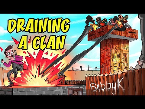 BUILDING INSIDE HUGE CLAN COMPOUND and MAKING THEM WASTE 50+ ROCKETS// Rust