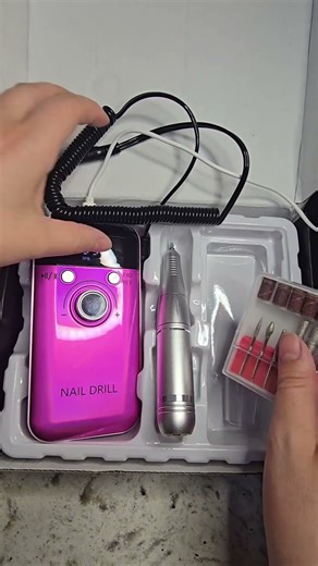 Rechargeable Nail Drill Machine – LCD Display, Low Noise, Professional Nail Sander