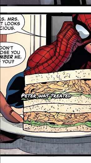Spidey keeps on eating #marvel #spiderman #comics