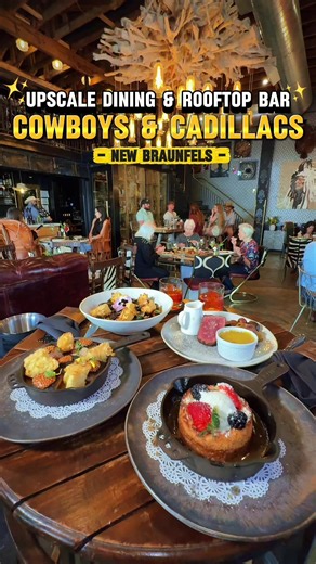🤠 GIVEAWAY! ✨ Get Hill Country views, elevated bites, and rooftop cocktails in New Braunfels! 🌟 📍 @cowboysandcadillacs | 125 N Castell Ave, New Braunfels, TX 🌟 Cowboys and Cadillacs is giving away two (2) $50 gift cards! Enter for your chance to win one (1) $50 gift card! ENTER NOW GIVEAWAY IS LIVE ON MY INSTAGRAM ⭐️ In the heart of downtown New Braunfels, Cowboys and Cadillacs delivers a three-story rooftop dining and lounge experience where polished Texas style meets vibrant nightlife. 🌇�