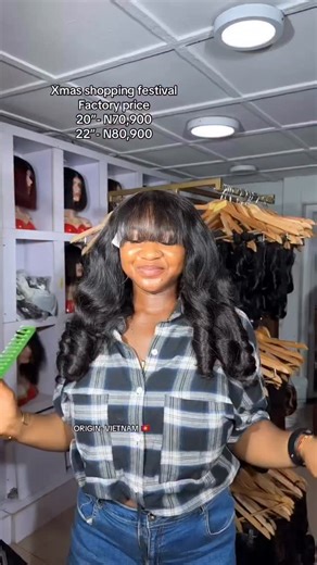 Theresa Emmanuel Chidinma (Dima Hair) on Instagram: "XMAS SHOPPING FESTIVAL: FACTORY PRICE NO PREORDER ‼️ Skin: @Hila_skin WALK IN STORE: 113, Ago Amuwo Okota way Lagos(Thermocool building) Nearest Bus Stop- Marcity Popular Landmark: Market Square Supermarket. (Just type “Dima Luxury Hair” on google map) Call for directions: 09127562362 HAIR DESCRIPTION 👇 SDD WAVY BOUNCE ORIGIN- VIETNAM 🇻🇳 PRICELIST 👇 Per grams(100g) 16”- N57,900 18”-N60,900 20”- N70,900 22”- N80,900 (Some lengths are limite