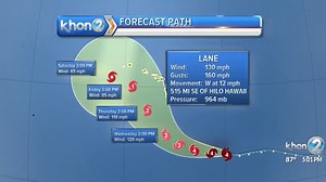 Hurricane Lane: Tracker shows huge hurricane headed for Hawaii