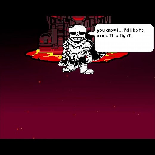 DustTrust Resurrection spoiler #2 Sans encounter in hotland #undertale #sans #dusttrust #underswap