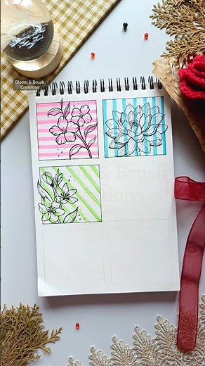 Easy Flower Drawing 💚। #drawingtutorial #flowers #trendingnow #viral #art