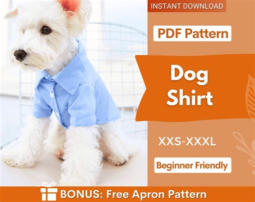Dog Shirt Pattern, Dog Pattern, Dog Sewing Pattern, Dog Shirt Sewing Pattern, Pattern for Dog, Dog Tank Top Pattern, Sewing Pattern for Dog - Etsy