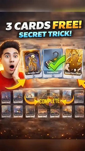 3 CARDS FREE 😱 | Secret Trick Before Tomorrow Unlock! 🔥