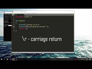 Programare pentru incepatori Limbajul C. Lectia 6 Partea 1/3. Functia Printf().