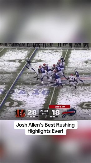 Josh Allen’s Best Rushing Highlights Ever!