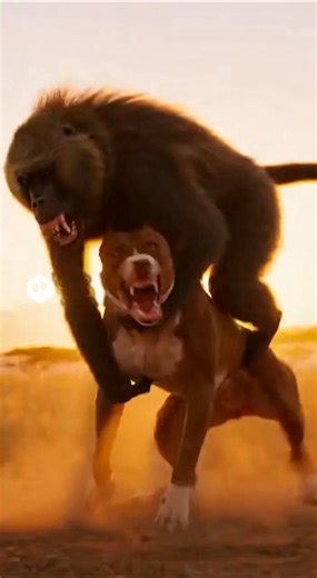 Baboon vs Game Pitbull!