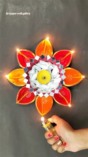 @geetapatel on Instagram: "DIY Beautiful 🪔 Diya Decoration Idea | for Diwali Decoration | #DIYDiya #DiwaliDecoration #BestOutOfWaste #HomeDecorIdeas #CraftIdea #HandmadeDecoration #DiyaCraft #FestiveVibes #CreativeArt #reelsinstagram #artpapercraftgallery"