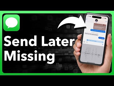 How To Fix Send Later Option Missing For iPhone Messages