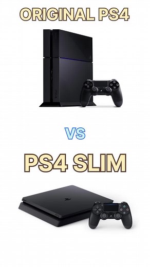 PS4 VS PS4 SLIM #playstation #sony #ps4 #ps4slim