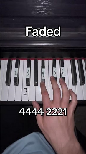 Faded - Piano Tutorial 🎹 #piano #pianotutorial #alanwalker #nostalgia