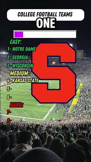 Can you name the college football teams? #trivia #sports