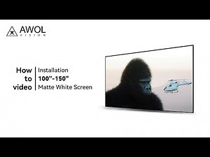 How to install the 100''-150" Matte White Screen