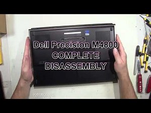 Dell Precision M4800 How To Complete Take Apart Full Disassembly Nothing Left