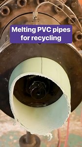 This is how old PVC pipes are recycled. #PVC #plastic #recycle | Insider