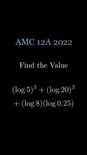 AMC 12A 2022 Problem 14 | Logarithms Trick Every AMC 10 & AMC 12 Student Should Know