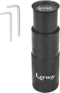LERWAY Bike Stem Riser Extender MTB Handlebar Stem Adapter with Hex Key for 1-1/8" 28.6mm Fork Aluminum Black