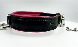 Real Leather Collar Choker With Hanging O Ring I Custom Made Collar I Padded Leather Collar 30mm Wide L Genuine Leather Choker Handmade - Etsy