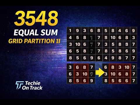 🚀 leetcode | 3548. Equal Sum Grid Partition II - 26 March 2026