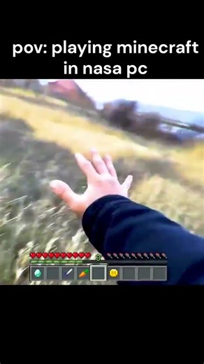 Playing Minecraft in nasa pc #minecraft #memes #trend