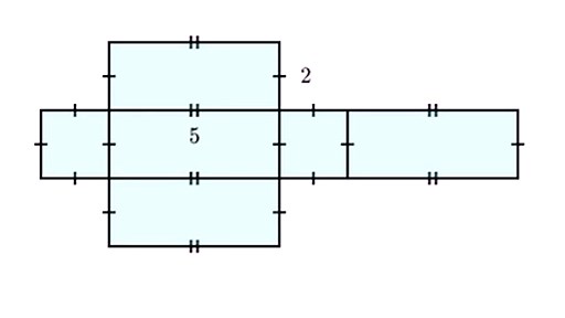 جال کا استعمال کرتے ہوئے سطح کا رقبہ: مستطیل پرزم