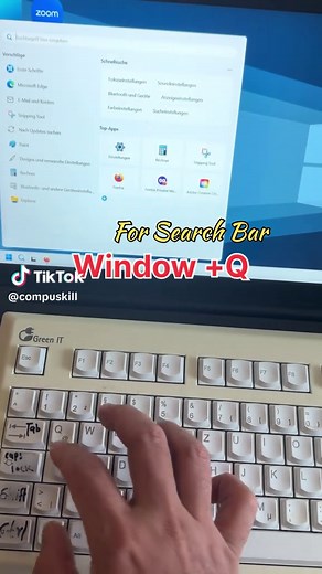 Shortcut Key to Open the Search Bar