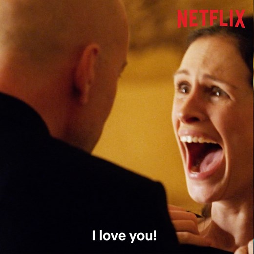 Julia Roberts playing Julia Roberts and Bruce Willis playing Bruce Willis in OCEAN'S TWELVE is the perfect movie moment. Now streaming on Netflix UK/IE. | Netflix