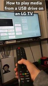 How to play media on an LG WebOS TV via USB