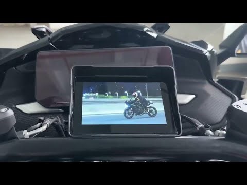 Srnubi 7 Inch Motorcycle Portable Navigation GPS Wireless Carplay