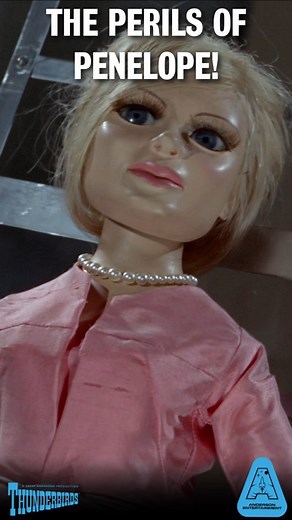 The Anderbad Express is right on time - but Lady Penelope wishes it wasn't when she's tied across the monorail track by the evil Doctor Godber, in the episode The Perils of Penelope! #Thunderbirds #gerryanderson #sylviaanderson #internationalrescue #ladypenelope | Official Gerry Anderson