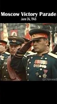 Historic WW2 Footage | Victory Day Parade Moscow 1945 #history #ww2 #military