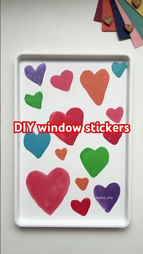 DIY Window Stickers That Actually Work | Easy Kids Craft 🩷🧡❤️🩵