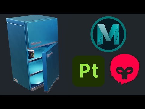 Speed modelling 3D Fridge - Maya 2023 & Substance Painter