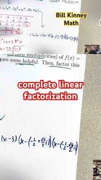 4 Roots for 4 Degrees! FUNDAMENTAL THEOREM OF ALGEBRA (Step-by-Step Factorization w/ Complex Roots)