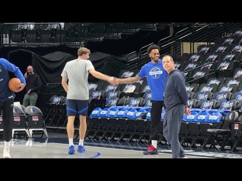 COOPER FLAGG, KLAY & THE MAVERICKS MORNING SHOOTAROUND AHEAD OF TONIGHTS GAME VS PISTONS AT AA CENTE