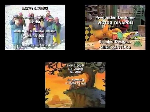 Winnie The Pooh, Blue's Clues and Sesame Street Credits Remix 2