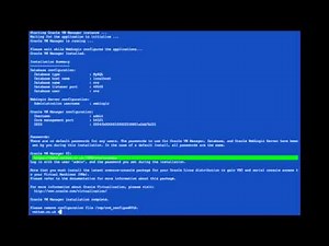 Oracle VM Manager installation step by step