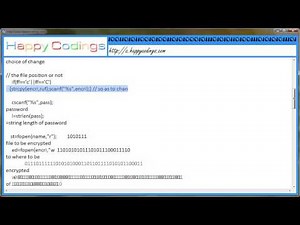 Encryption and Decryption of files C Code Example