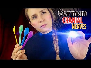 German ASMR Cranial Nerve Exam 🇩🇪 | Medical Roleplay for Sleep & Tingles