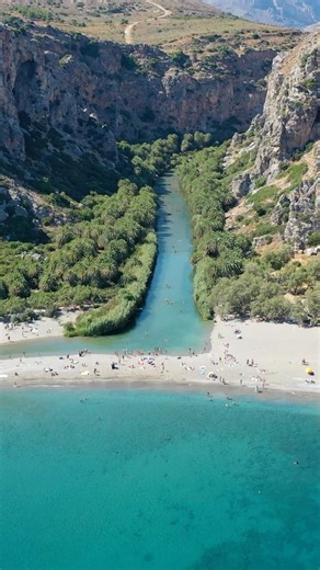 Top 10 Breathtaking Beaches in Rethymno, Crete! 🏖️ #short #Crete #Greece #rethymno