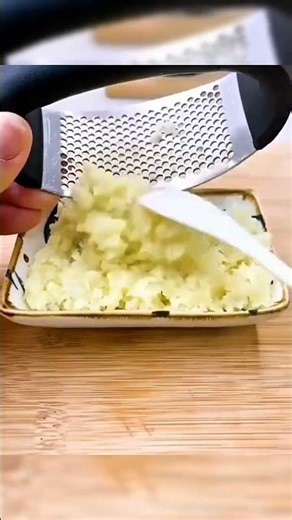 Stainless Steel Garlic Press 🧄 | Easy Manual Garlic Crusher for Kitchen