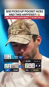 Nadya Magnus has POCKET ACES in the WPT World Championship 🏆 #wpt #poker #shorts