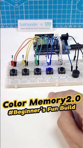 How Far Can You Go in This LED Memory Challenge? #arduino #arduinoproject